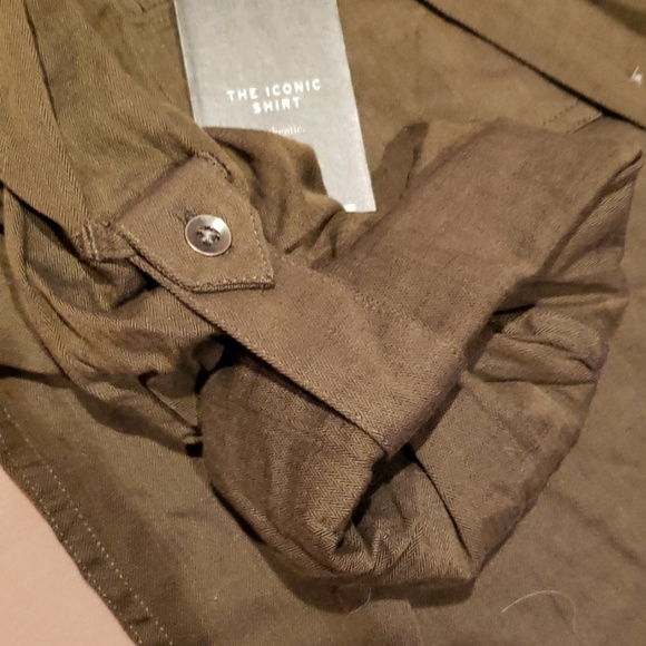 Rock & Republic Men's Olive Button Dow - Picture 3 of 5